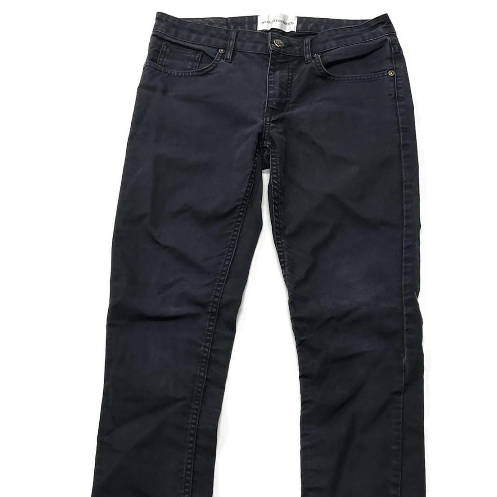 Won Hundred Jeans Mens 30 x 32 Black 5 Pocket Straight‎